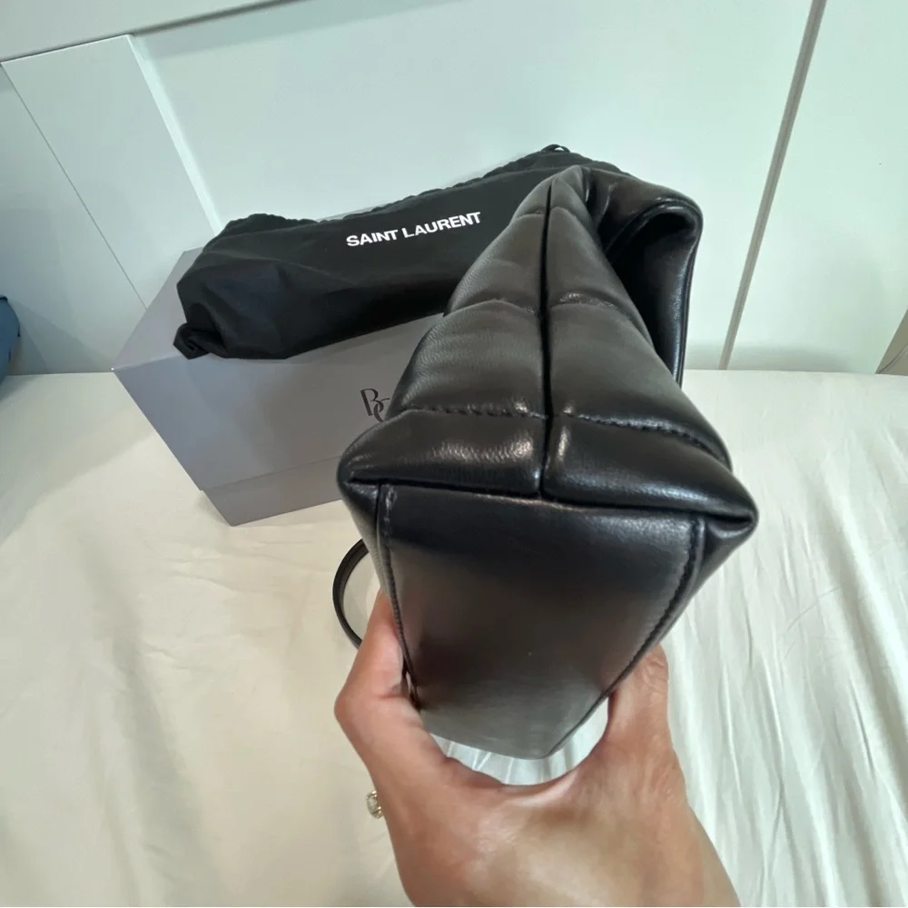 Saint Laurent Black Toy Puffer Crossbody Bag - Picture 12 of 16